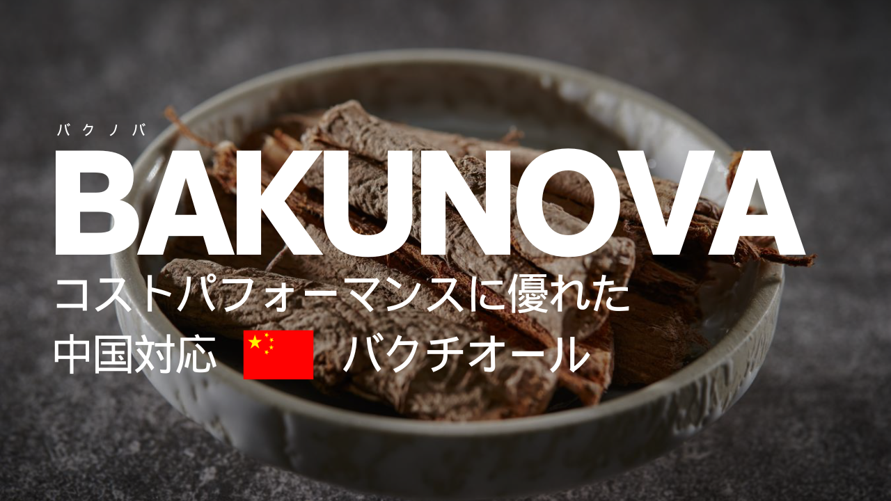 コストパフォーマンスに優れた中国対応“バクチオール”_BAKUNOVA（バクノバ）
